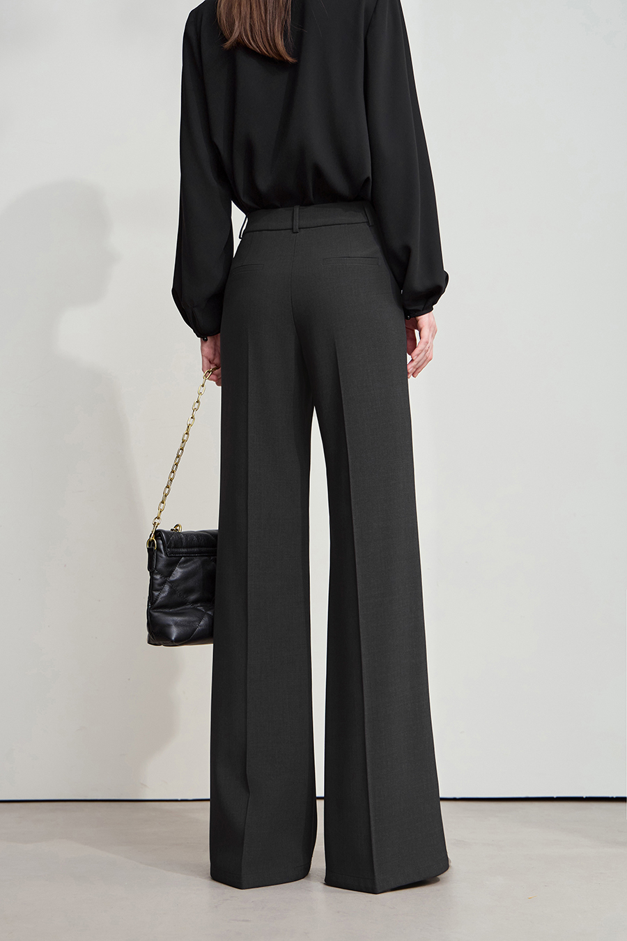 Pleated Casual Long Pants