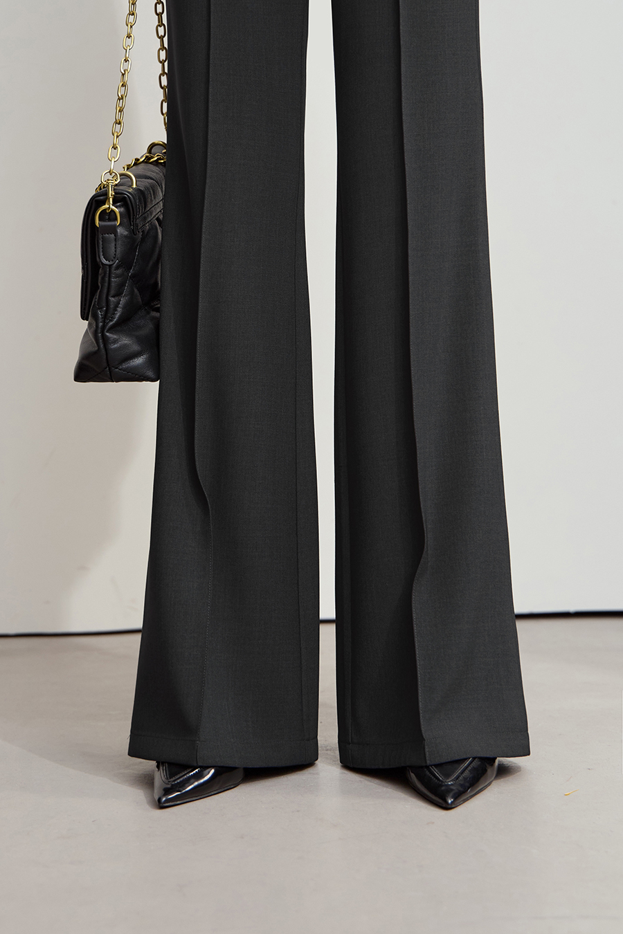 Pleated Casual Long Pants