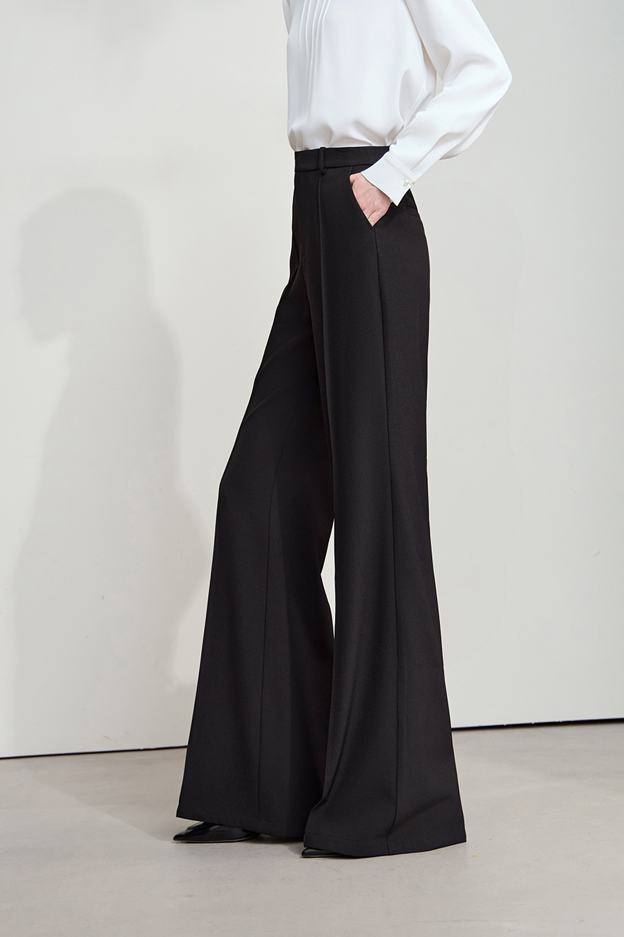 Pleated Casual Long Pants