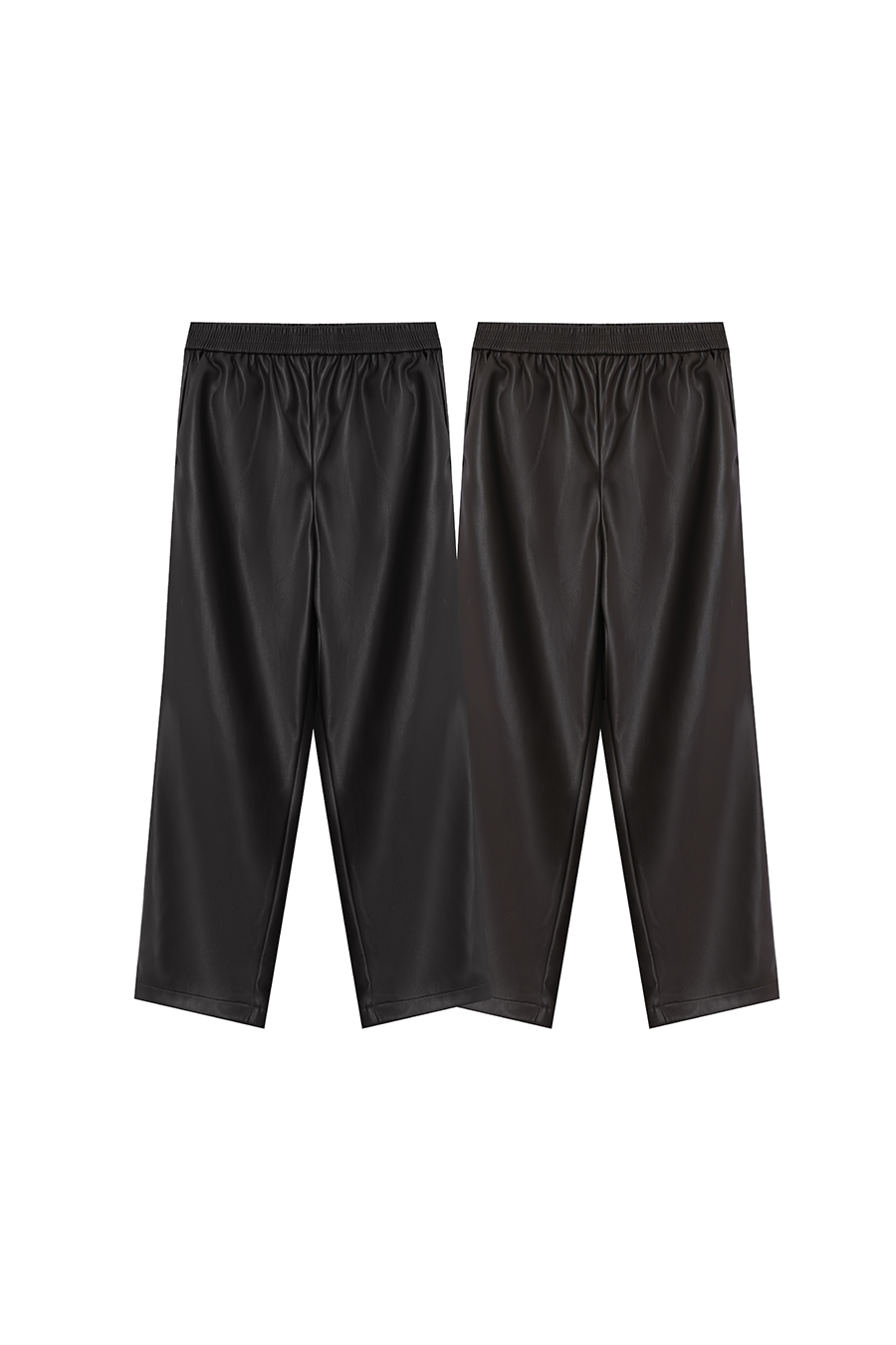 Eco-friendly PU Leather Casual Trousers