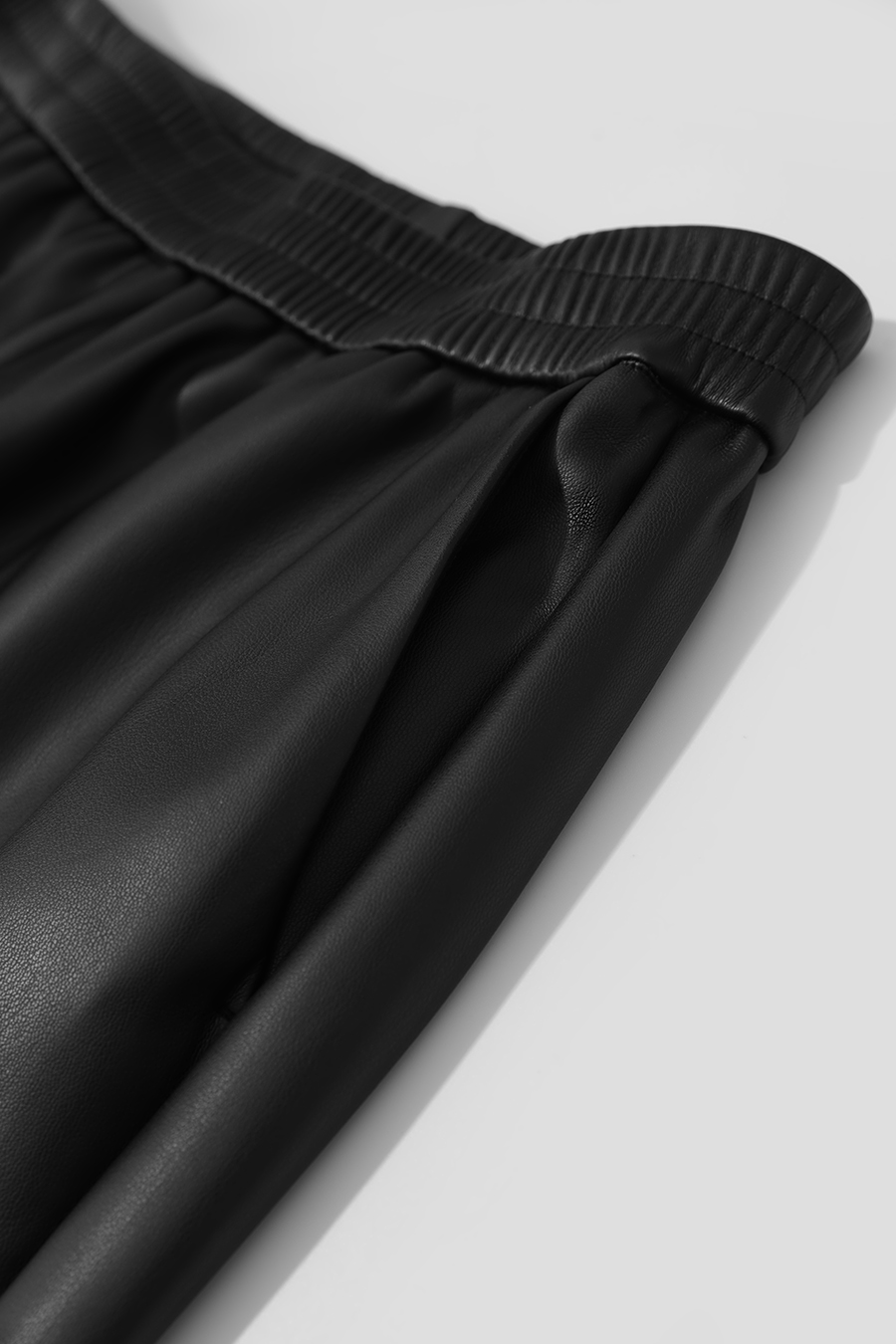 Eco-friendly PU Leather Casual Trousers