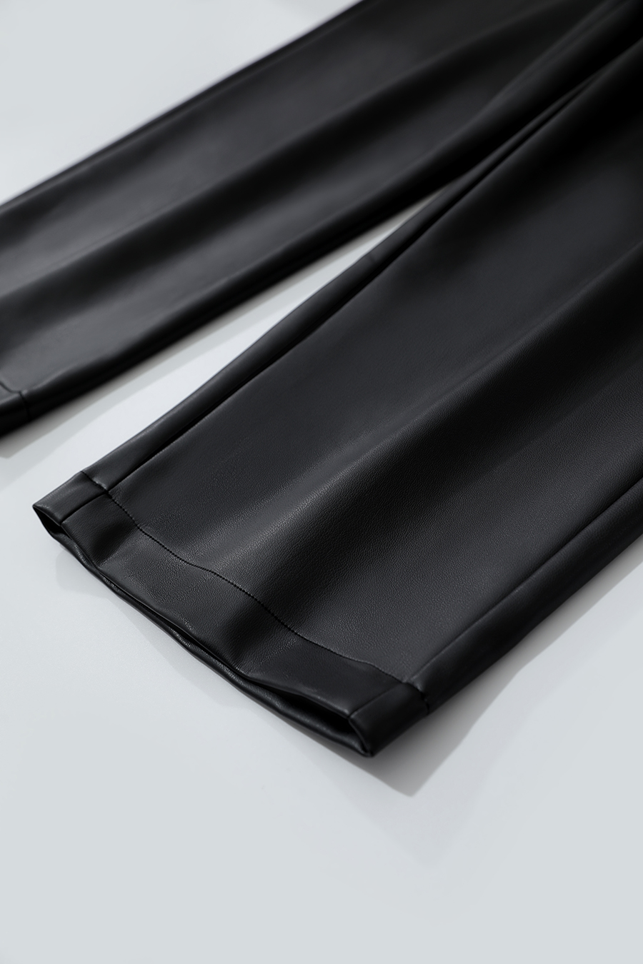 Eco-friendly PU Leather Casual Trousers