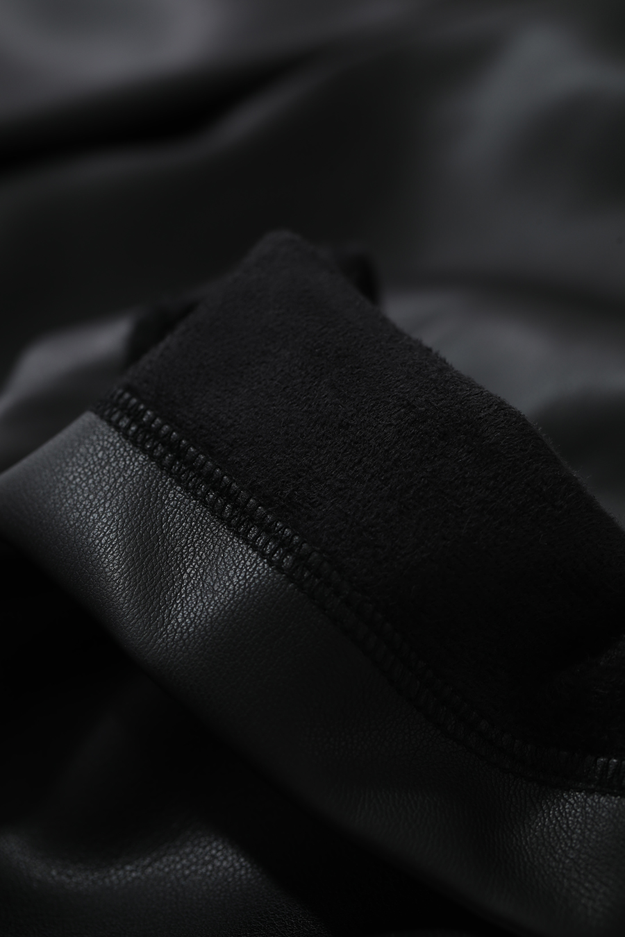 Eco-friendly PU Leather Casual Trousers