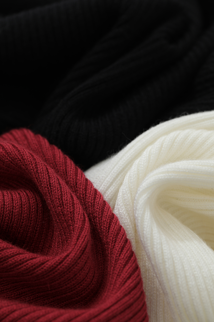 Mandarin Collar Slim-fit Sweater