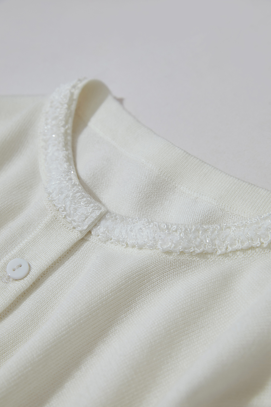 Sequin Embroidered Knit Cardigan|AMII-AMII.com