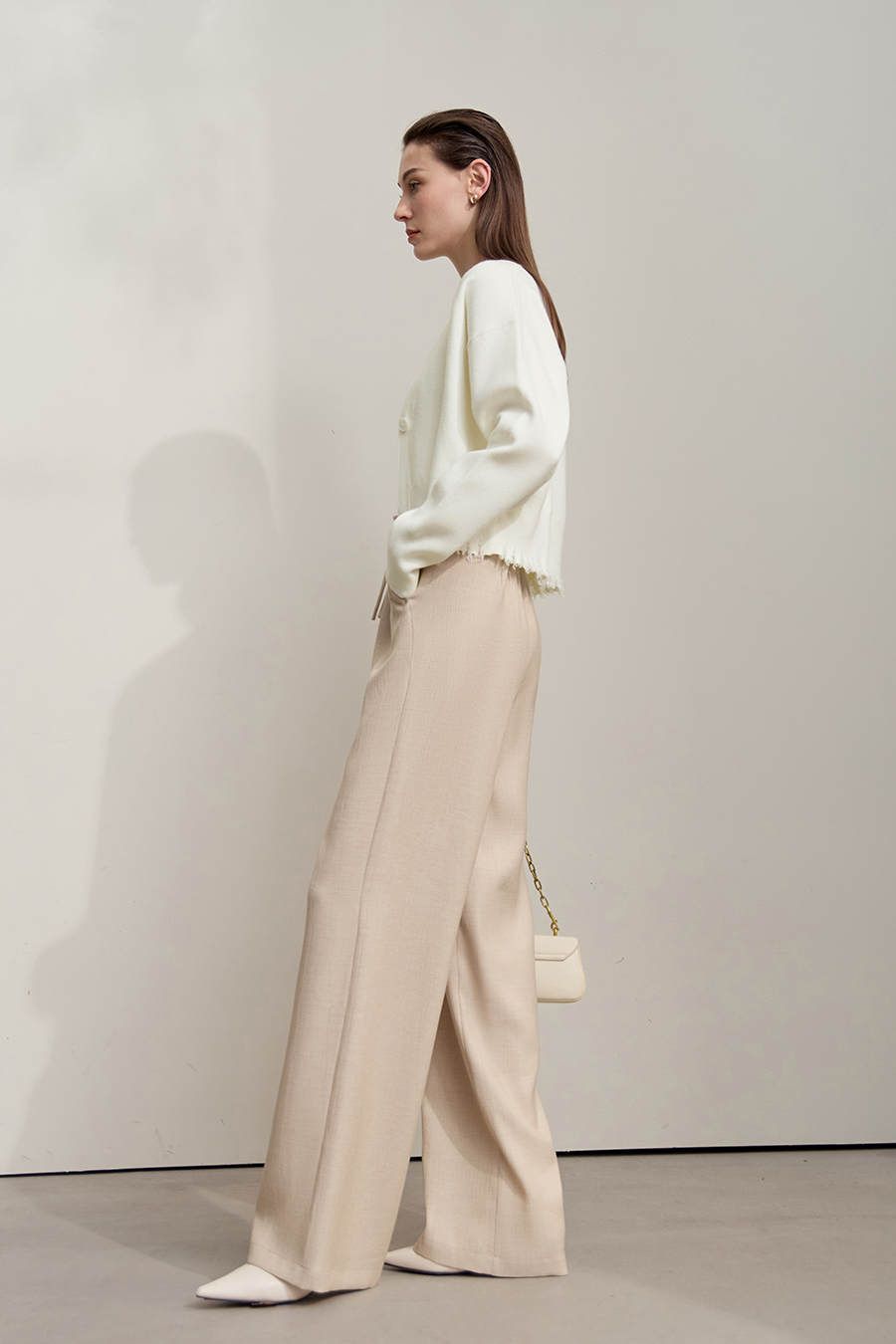 Distressed Fringe Knit Cardigan|AMII-AMII.com