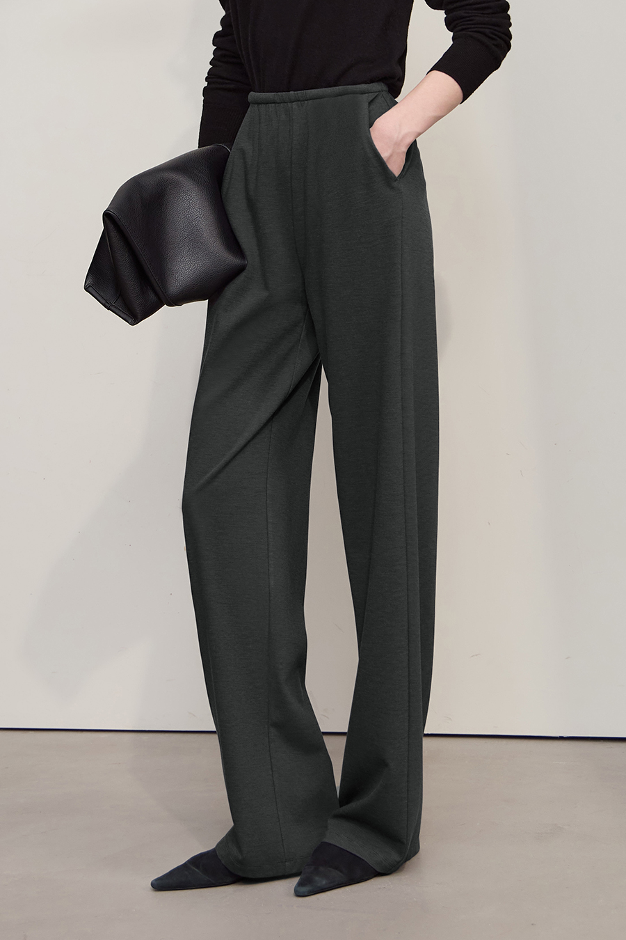 Twill Knit Casual Pants