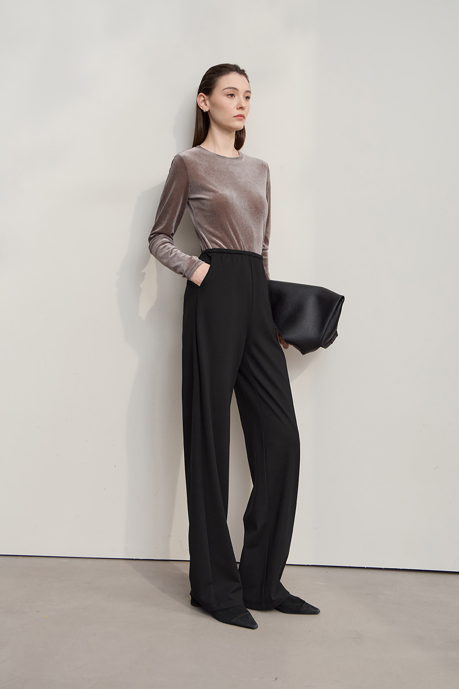 Twill Knit Casual Pants