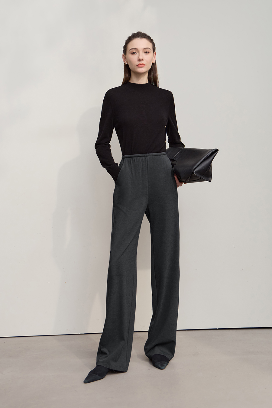 Twill Knit Casual Pants