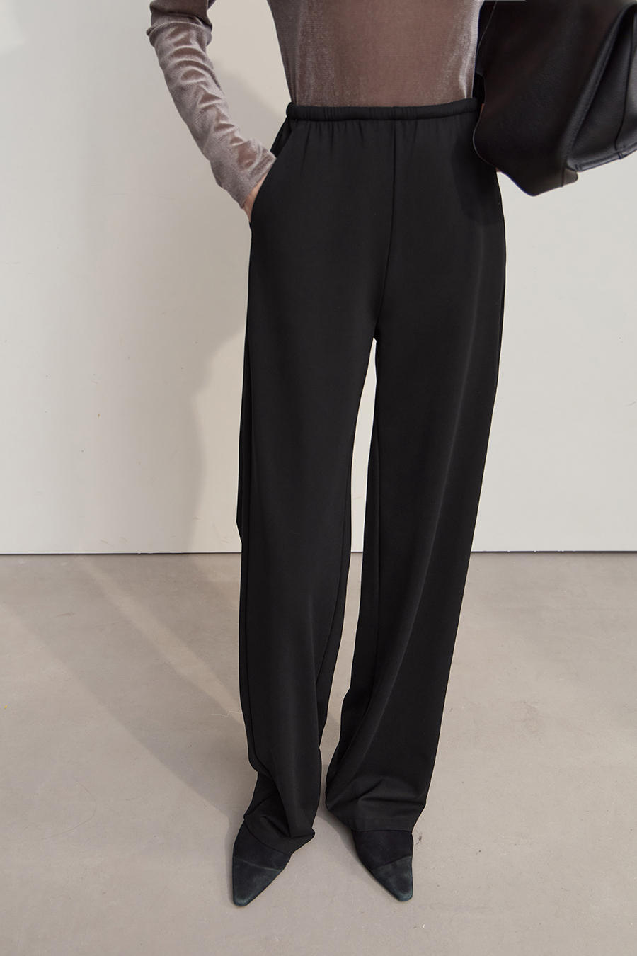 Twill Knit Casual Pants