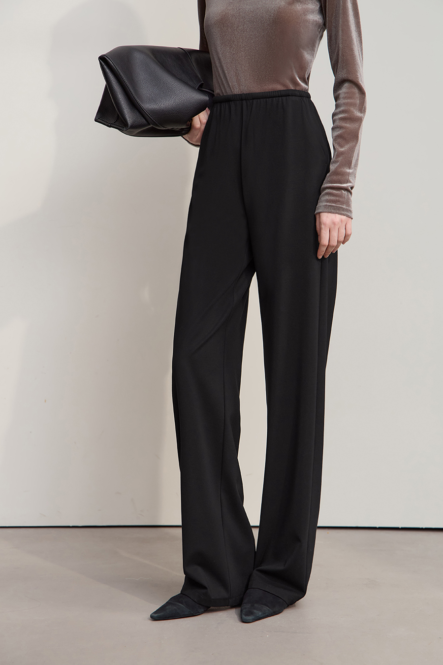 Twill Knit Casual Pants