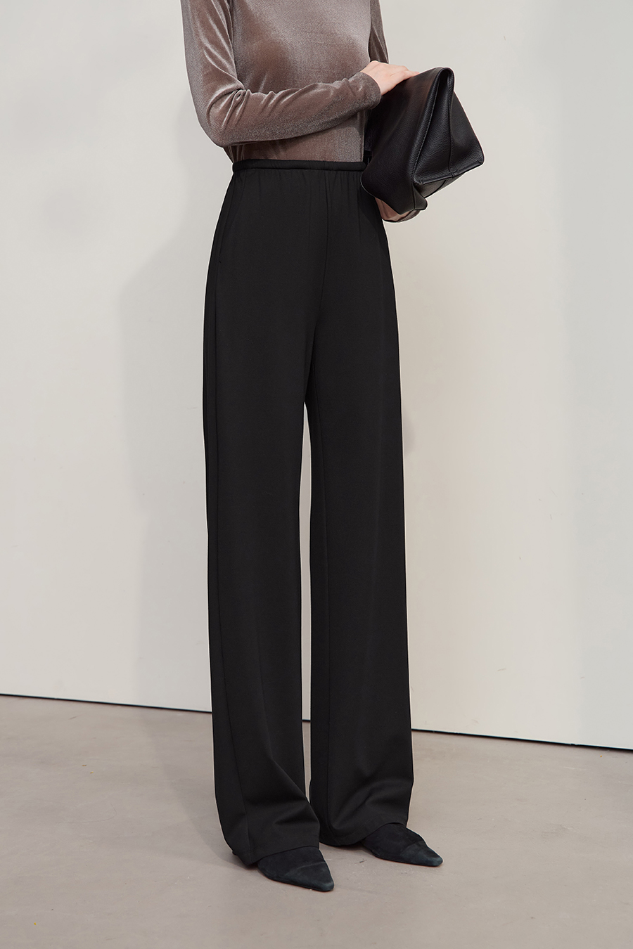 Twill Knit Casual Pants