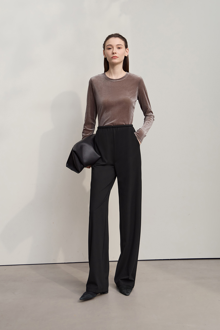 Twill Knit Casual Pants