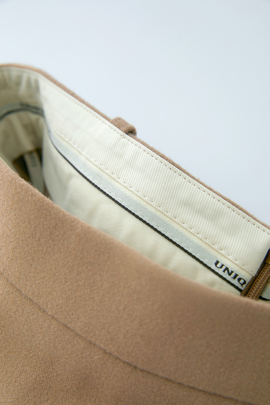 Short Wool Blend Midi Skirt|AMII-AMII.com