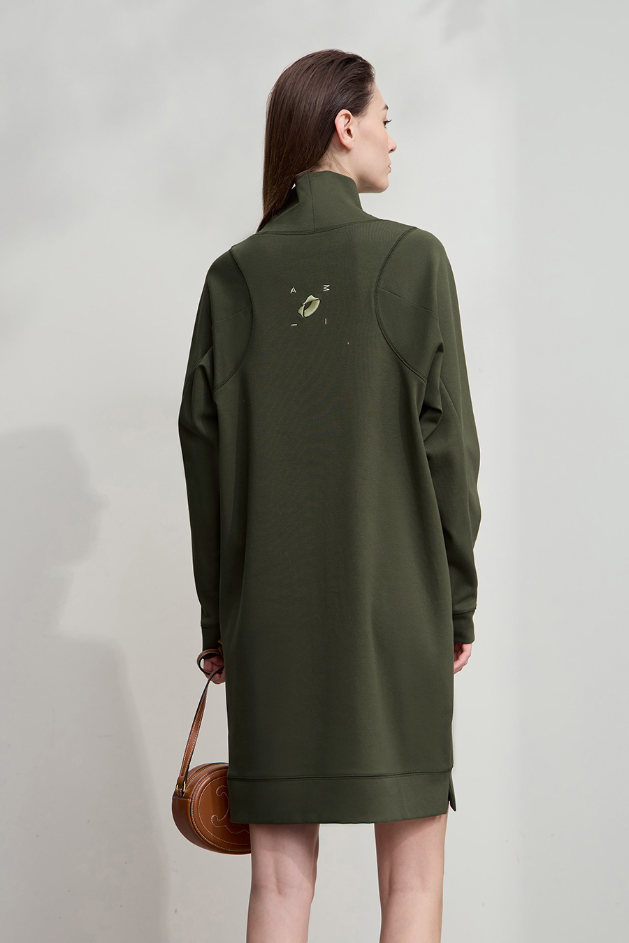 Embroidered Hoodie Dress|AMII-AMII.com