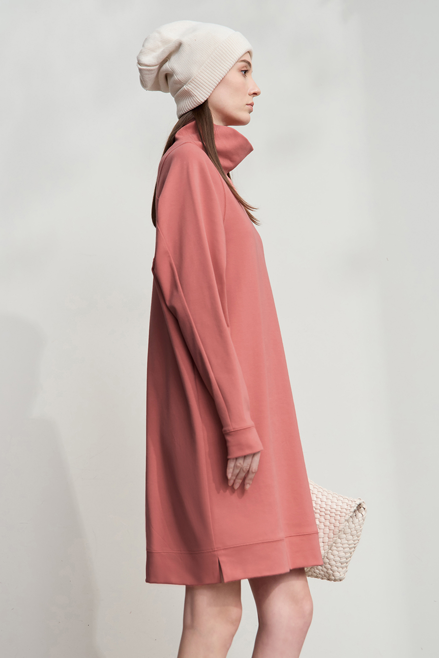 Embroidered Hoodie Dress|AMII-AMII.com