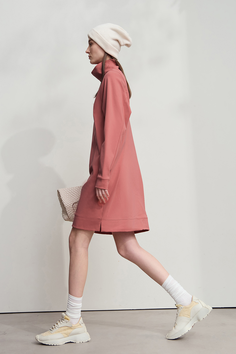 Embroidered Hoodie Dress|AMII-AMII.com