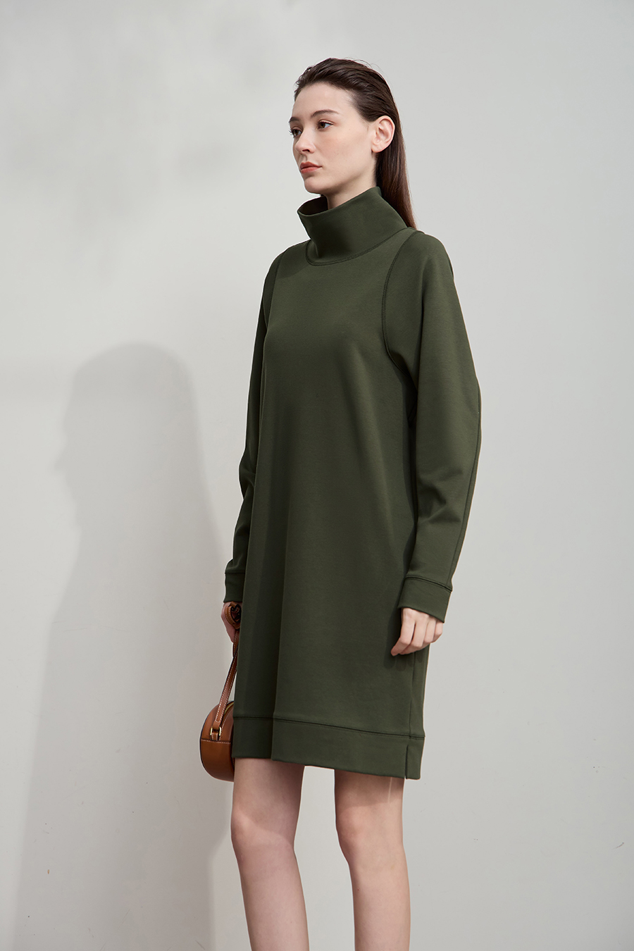 Embroidered Hoodie Dress|AMII-AMII.com