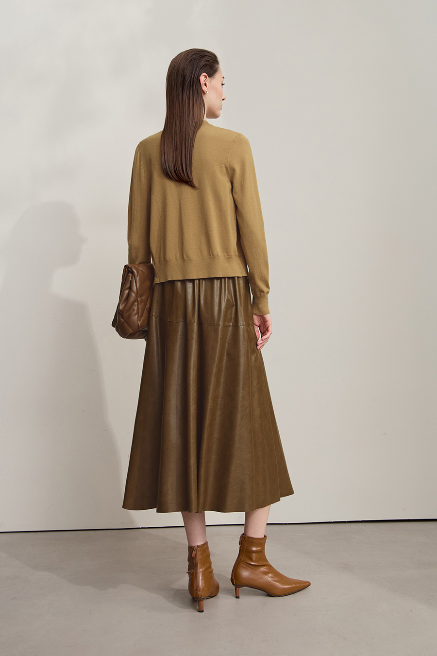 Cut-out Beaded Knit Cardigan