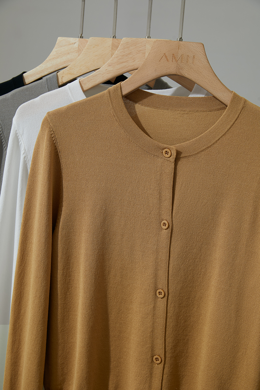 Cut-out Beaded Knit Cardigan