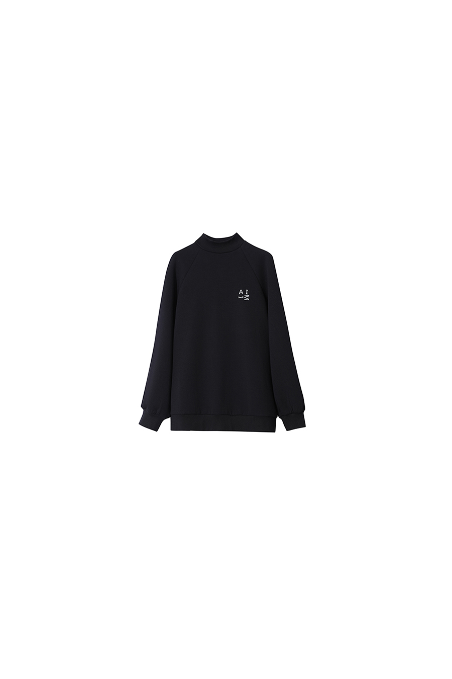 Letter Embroidered Raglan Sweatshirt