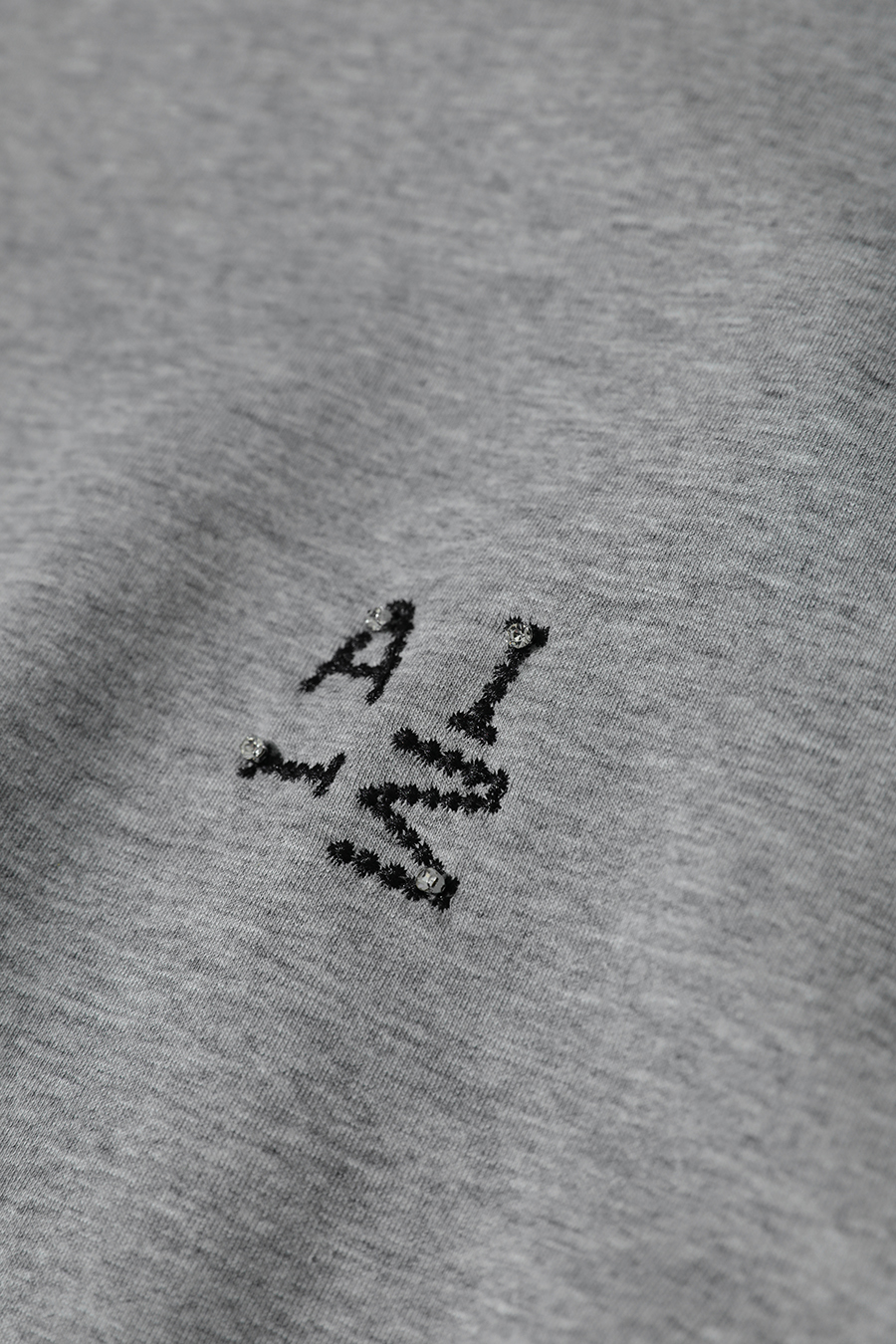 Letter Embroidered Raglan Sweatshirt