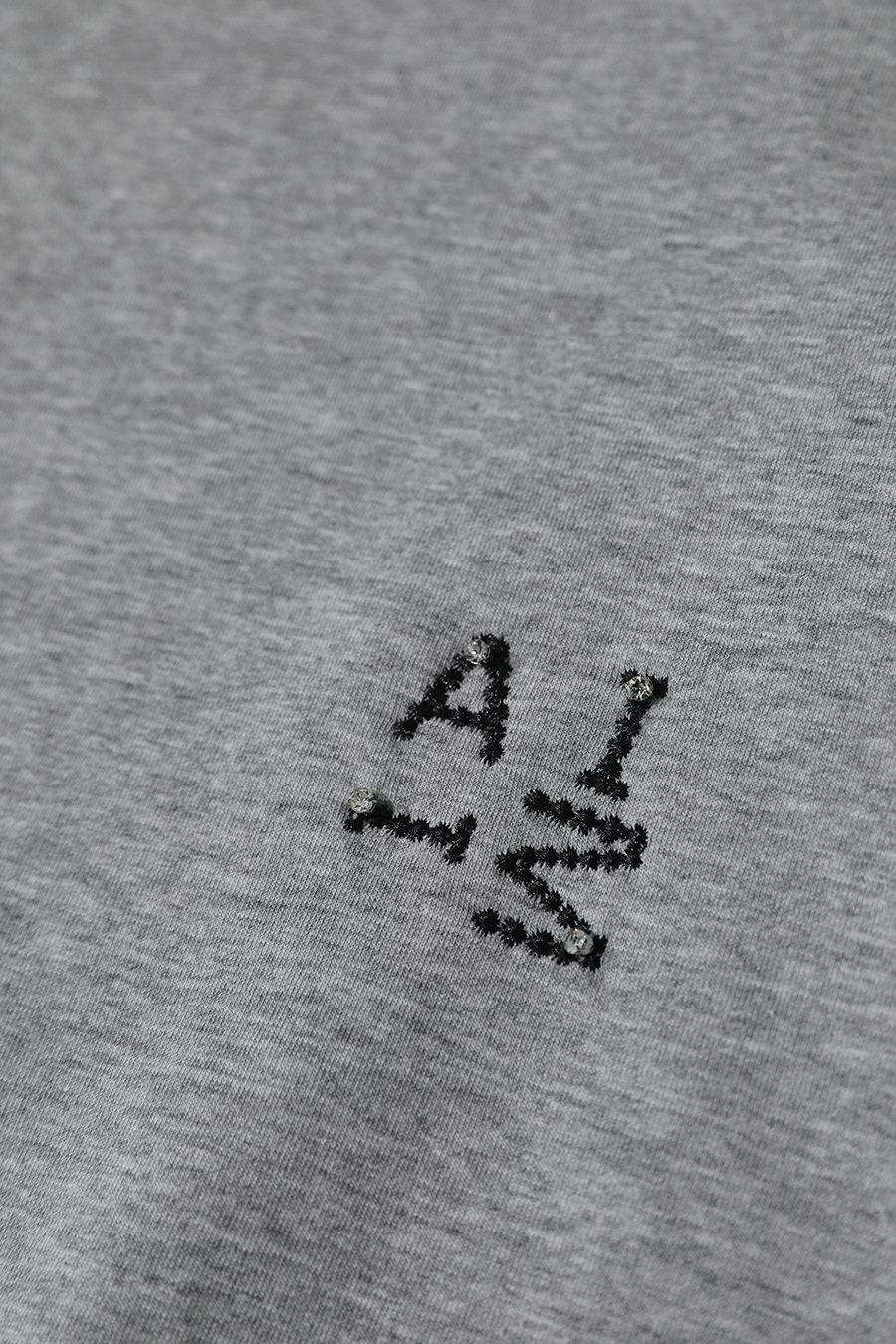 Letter Embroidered Raglan Sweatshirt