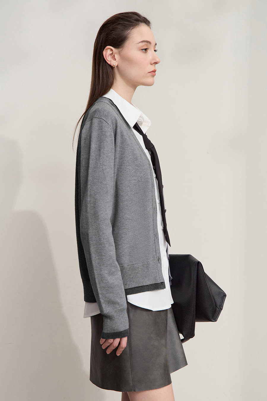 V-neck Knit Cardigan