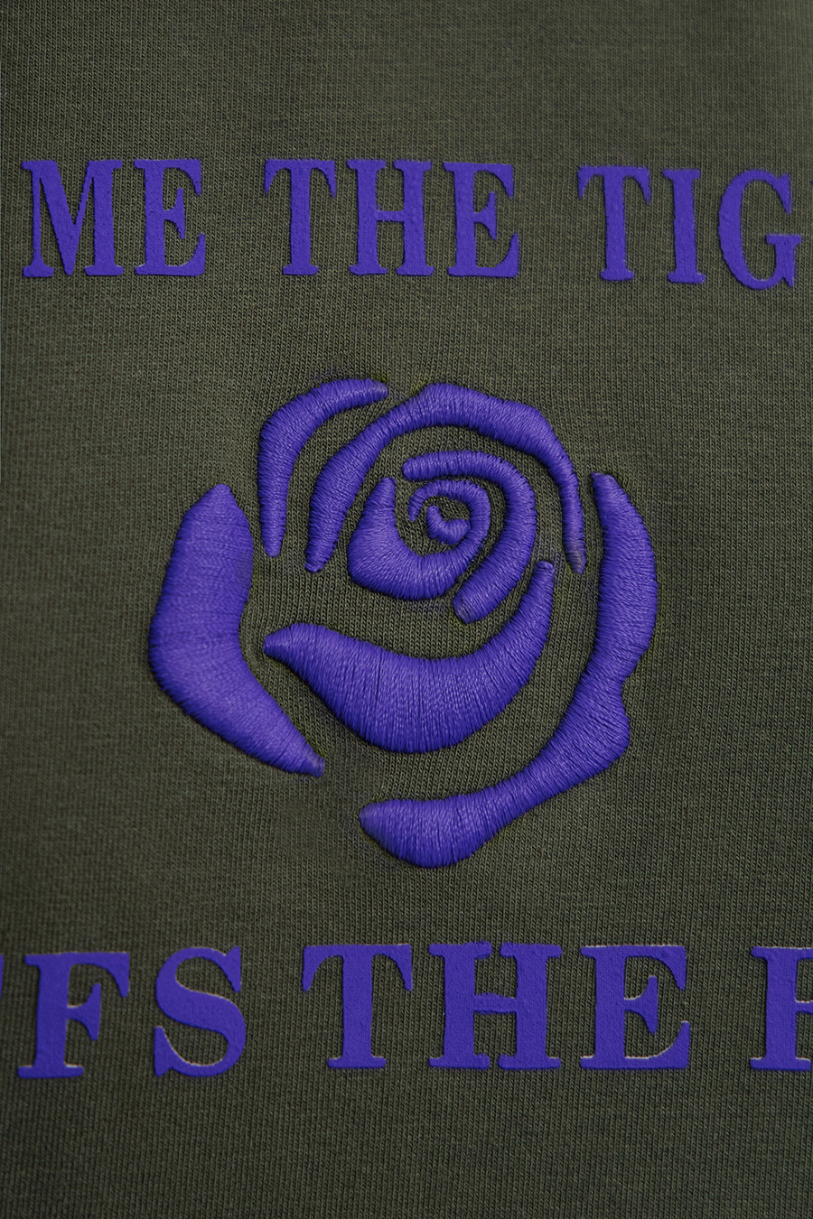 Printed Embroidered Drop Shoulder Hoodie|AMII-AMII.com