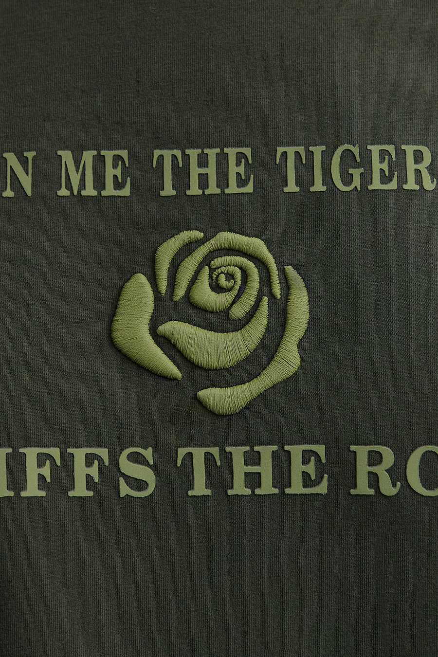 Printed Embroidered Drop Shoulder Hoodie|AMII-AMII.com