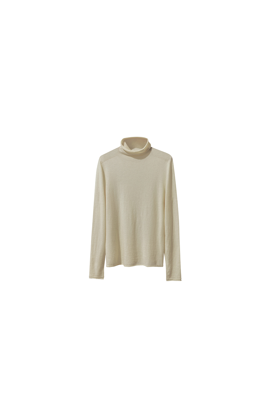 High Neck Seamless Wool Sweater