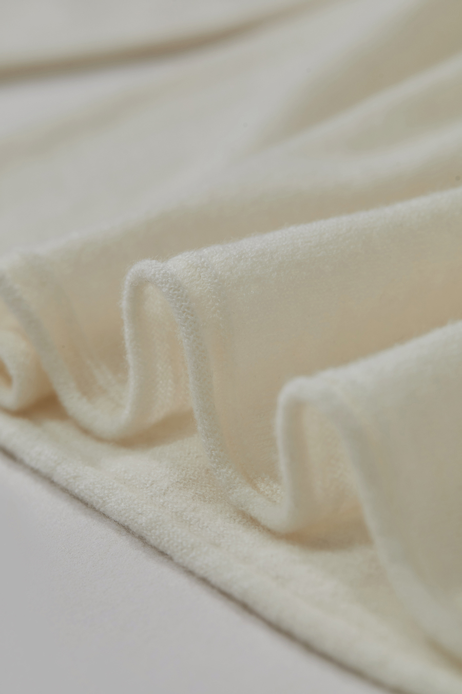 High Neck Seamless Wool Sweater