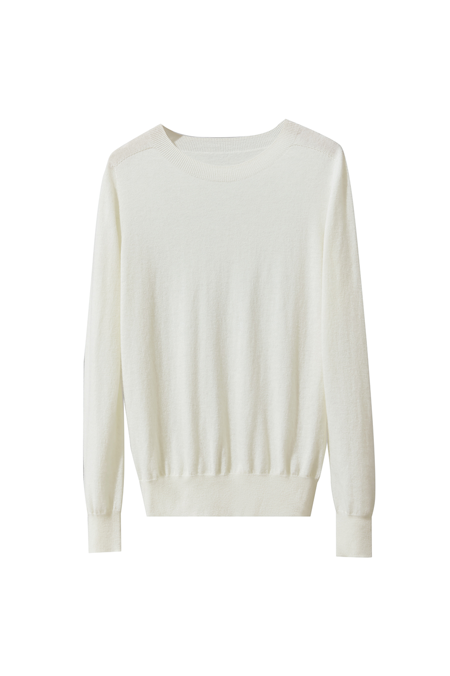Crew Neck Seamless Wool Sweater|AMII-AMII.com