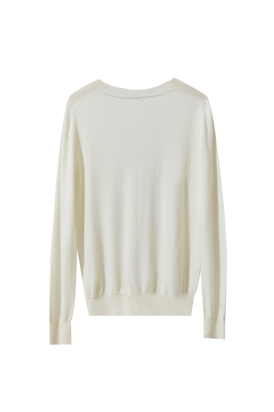 Crew Neck Seamless Wool Sweater|AMII-AMII.com