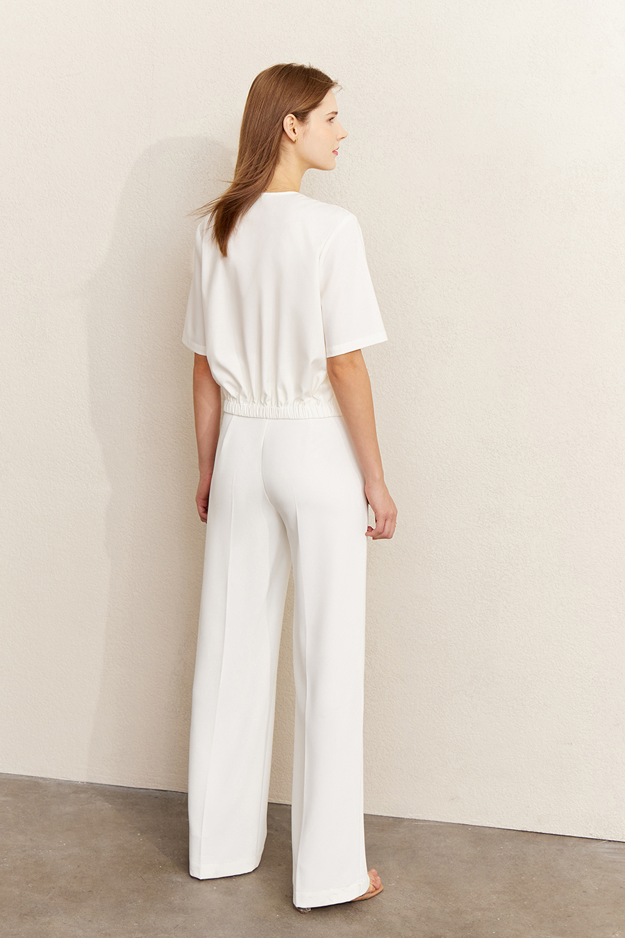 High Waist Tie - Waist Wide - leg Pants|AMII-AMII.com