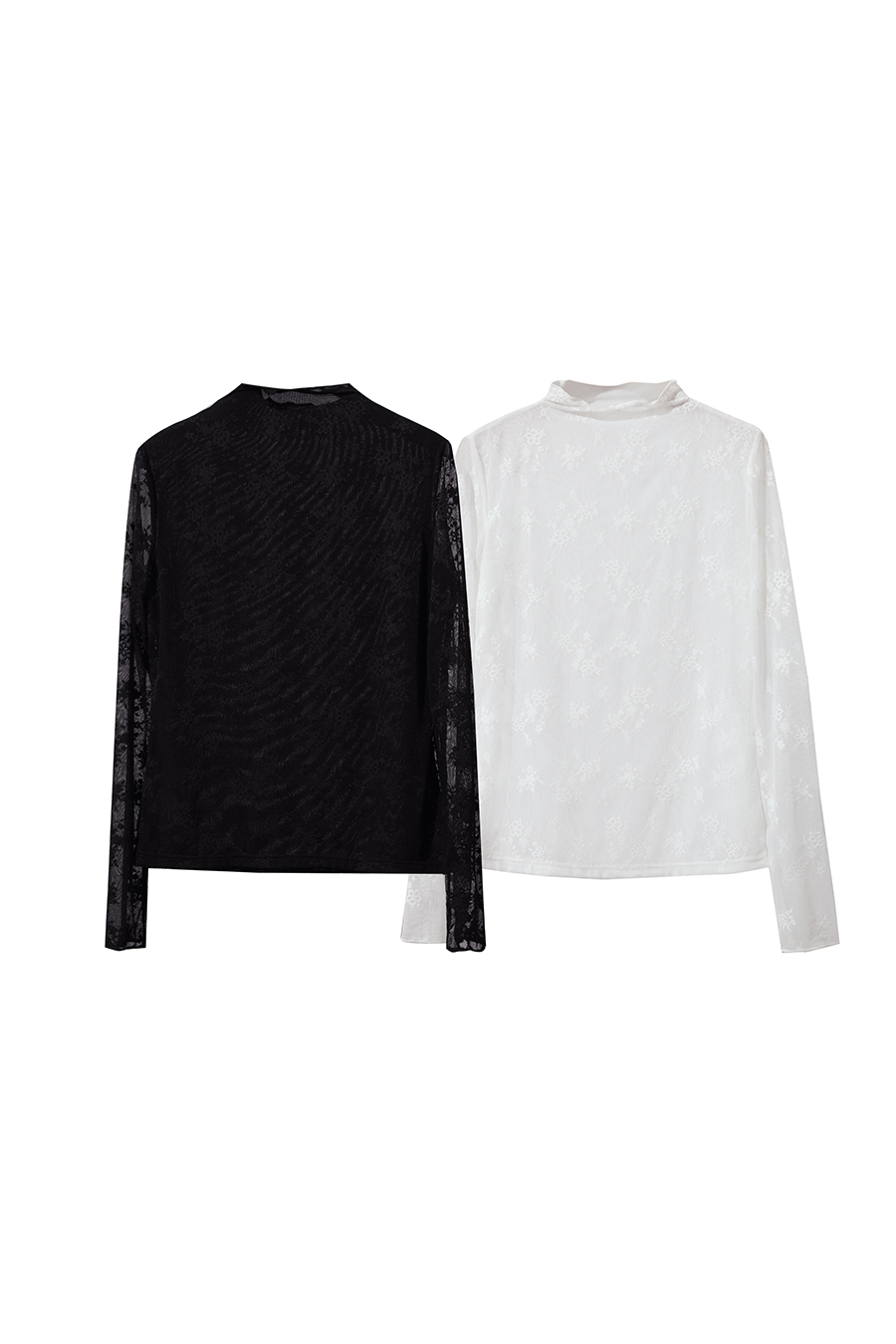 Half - Neck Lace Undershirt|AMII-AMII.com