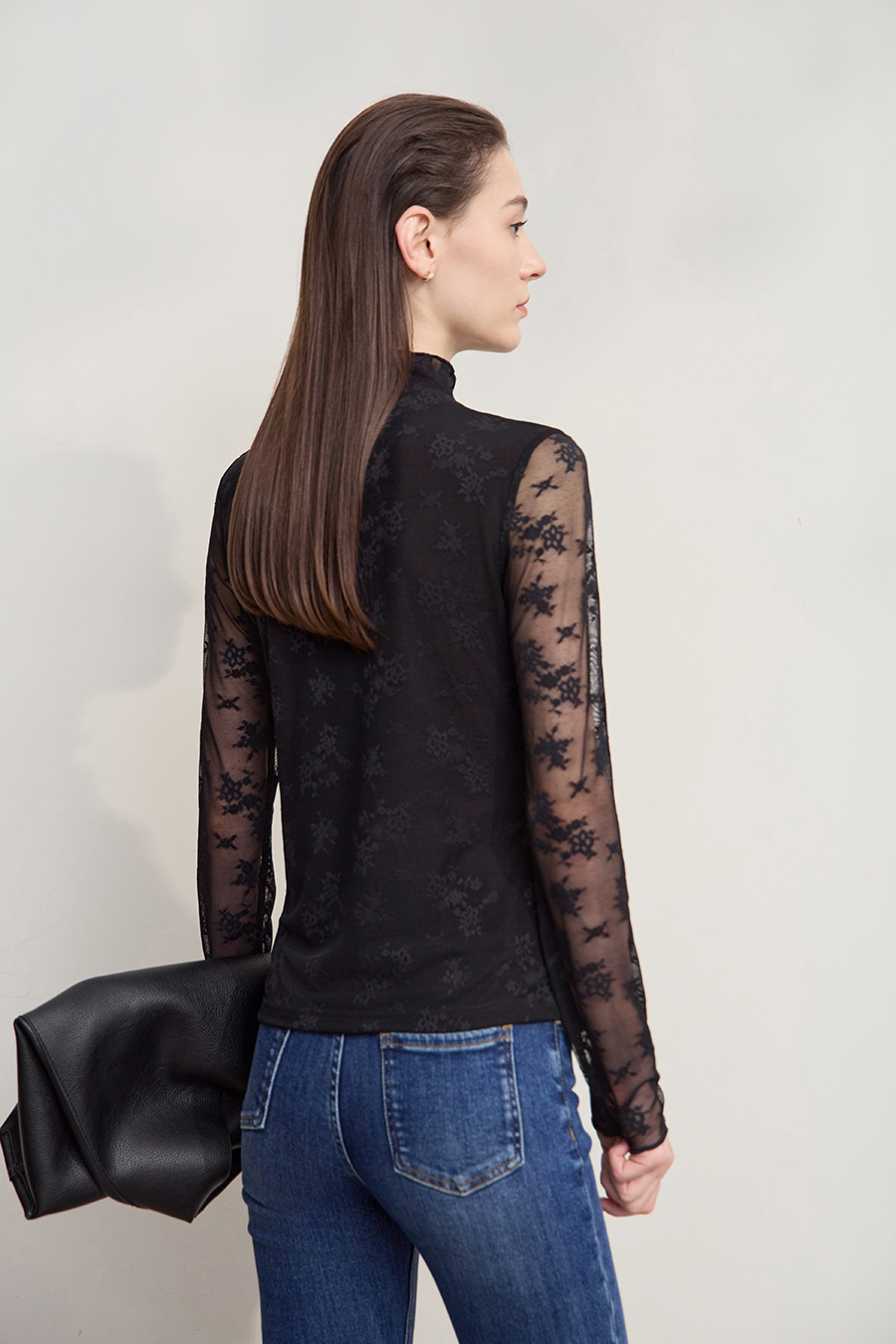 Half - Neck Lace Undershirt|AMII-AMII.com