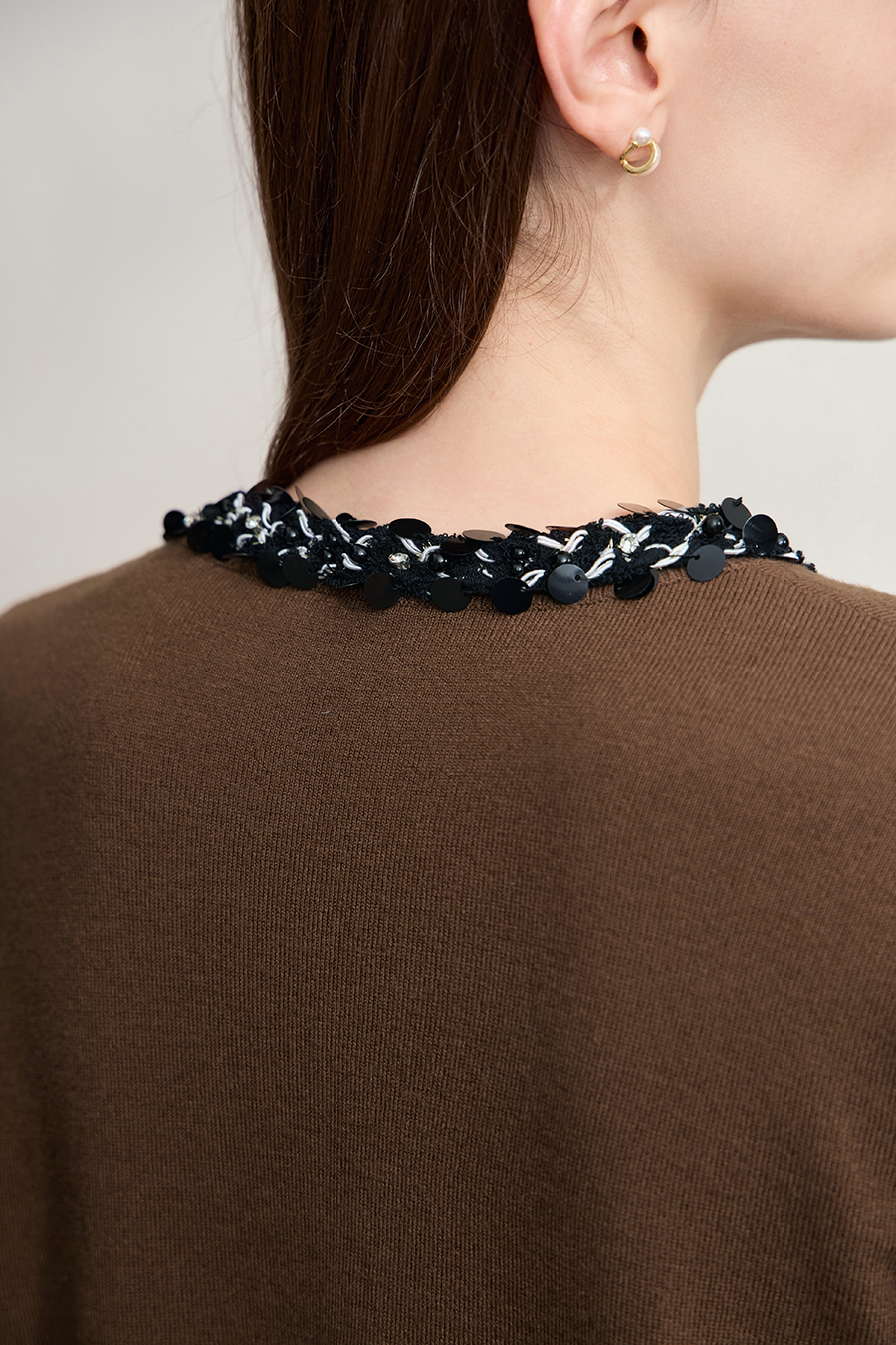 Trim Detailed Knit Cardigan