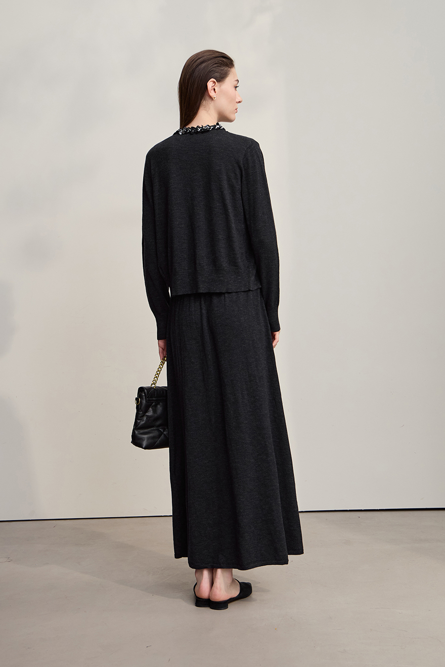 Trim Detailed Knit Cardigan