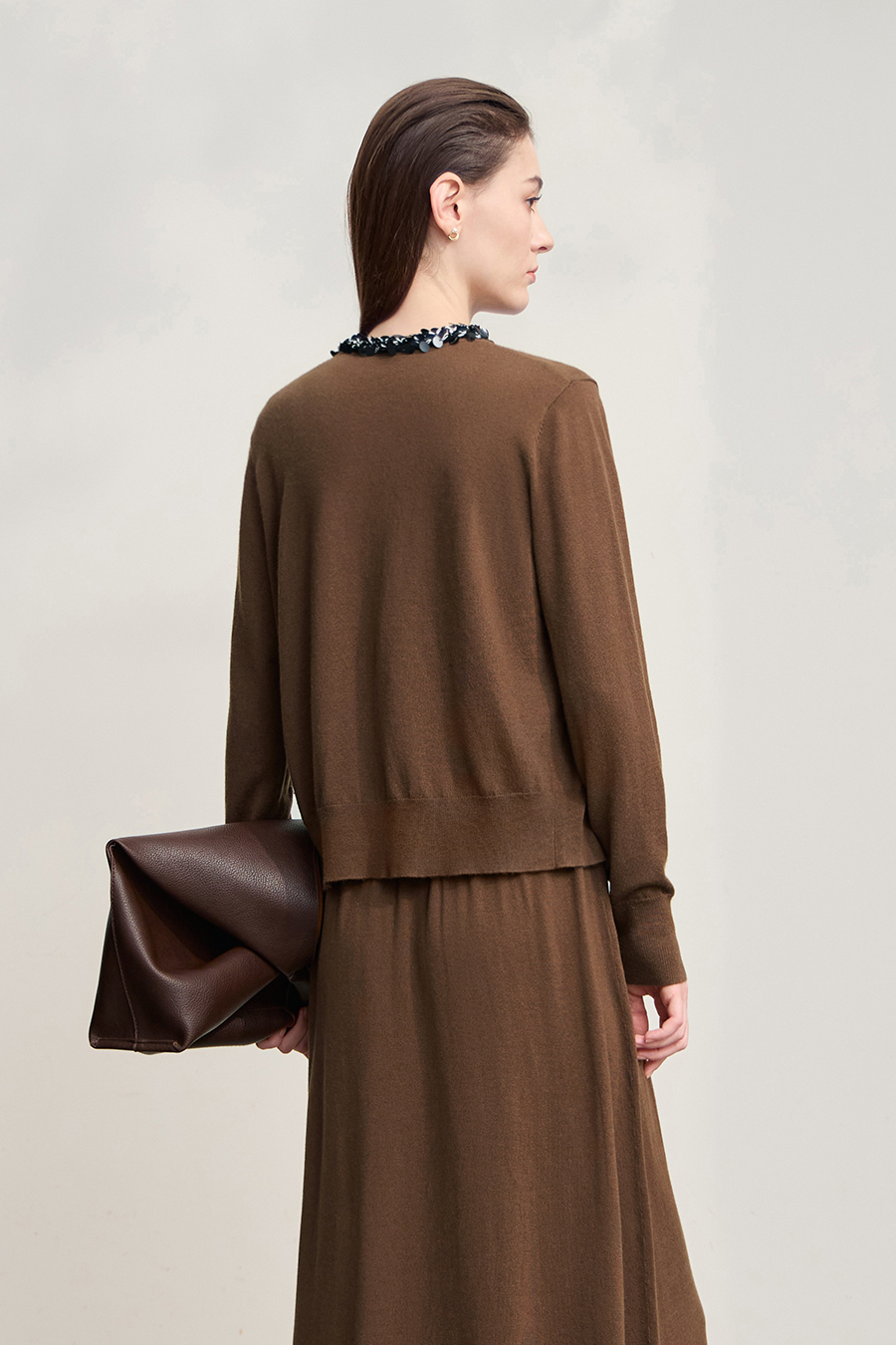 Trim Detailed Knit Cardigan