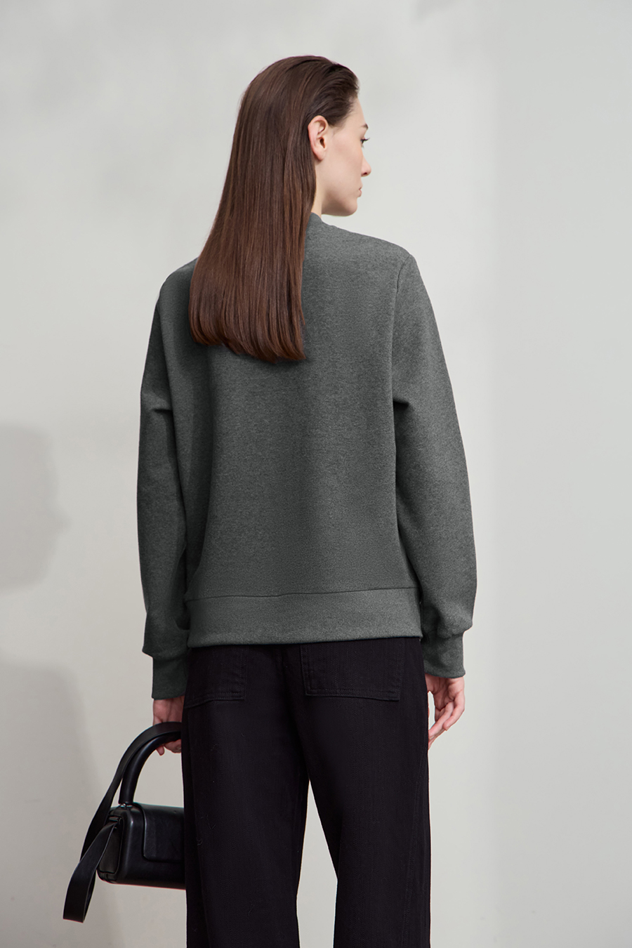 Geometric Metal Embellished Hoodie|AMII-AMII.com