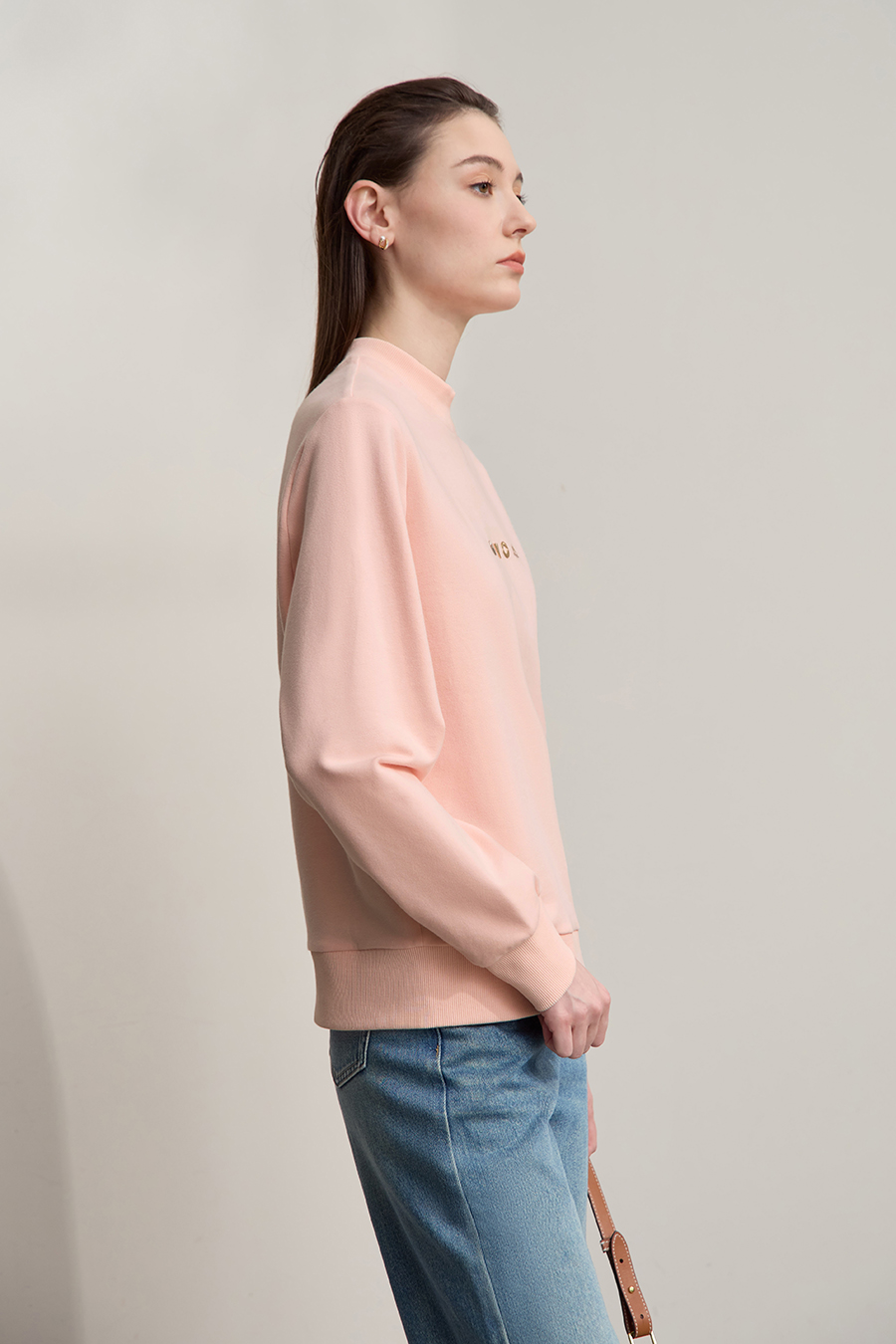 Geometric Metal Embellished Hoodie|AMII-AMII.com