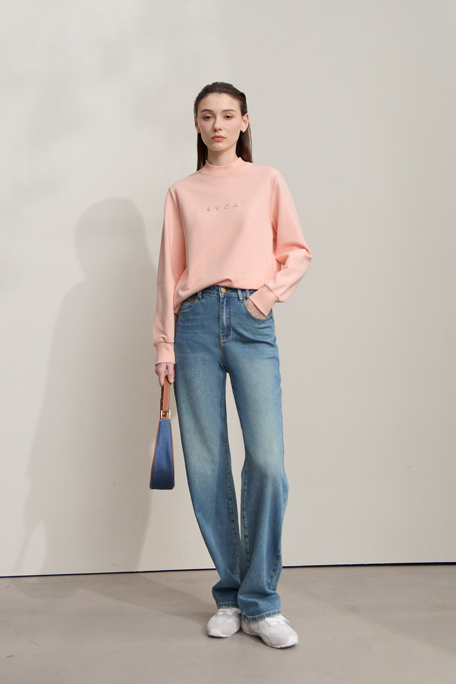 Geometric Metal Embellished Hoodie|AMII-AMII.com