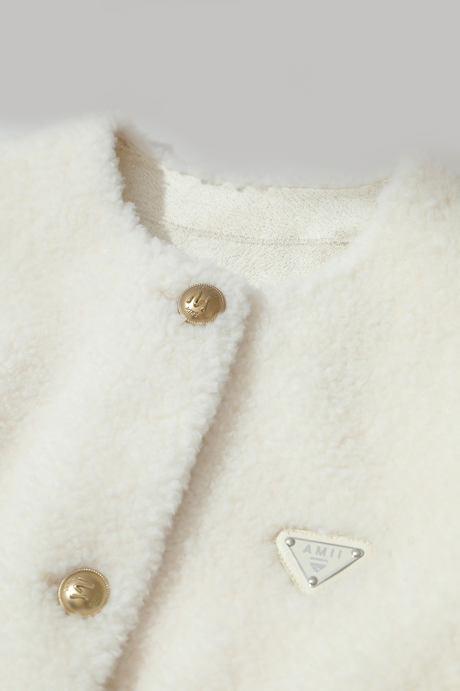 Shearling & Wool Fur Coat