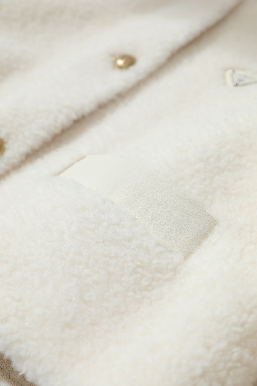 Shearling & Wool Fur Coat