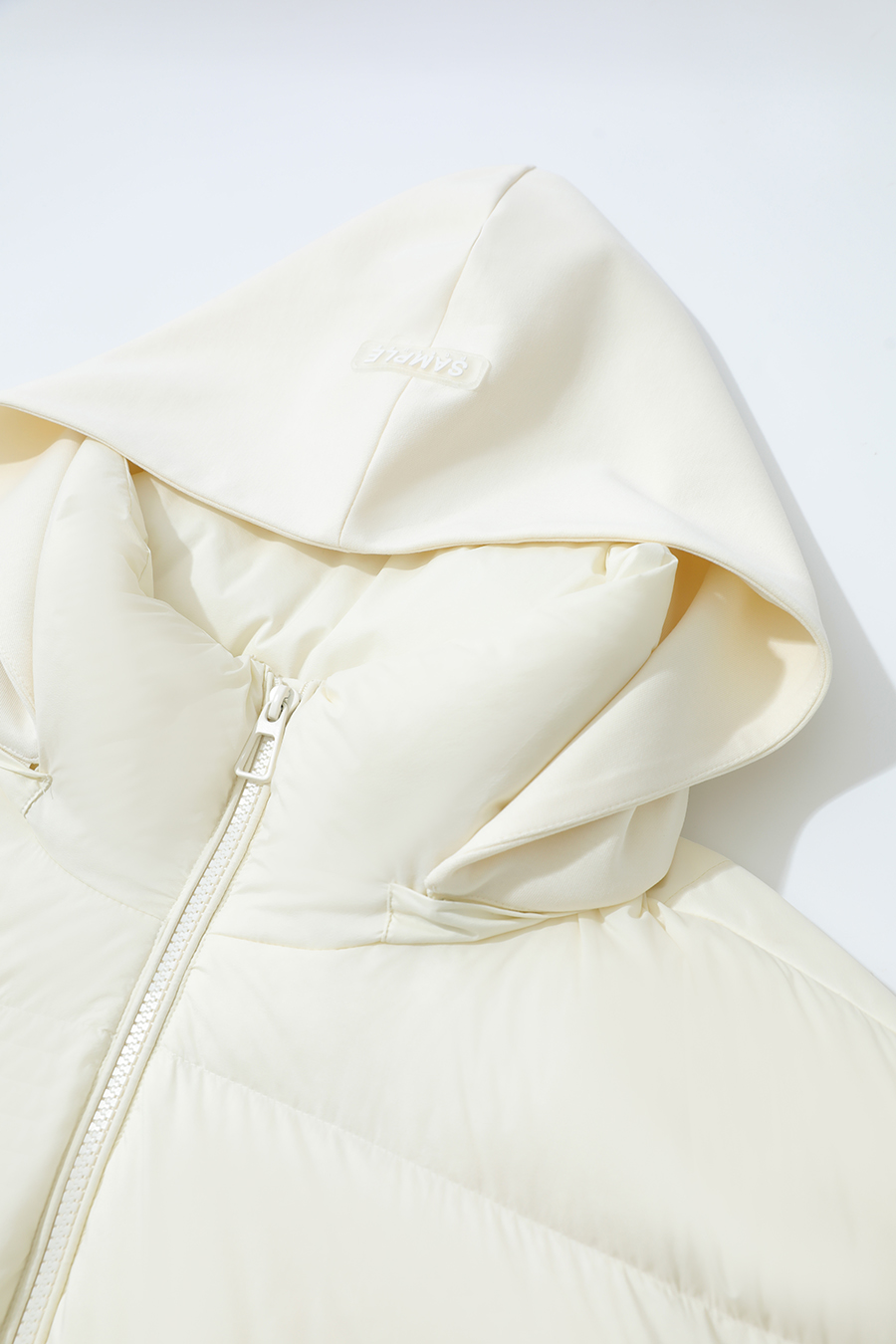 Hooded Loose Mid-Length Down Jacket|AMII-AMII.com