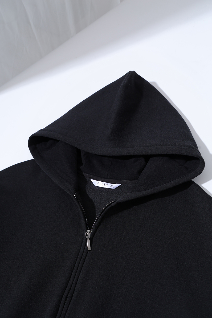 Light Fleece Hooded Drop Shoulder Jacket|AMII-AMII.com