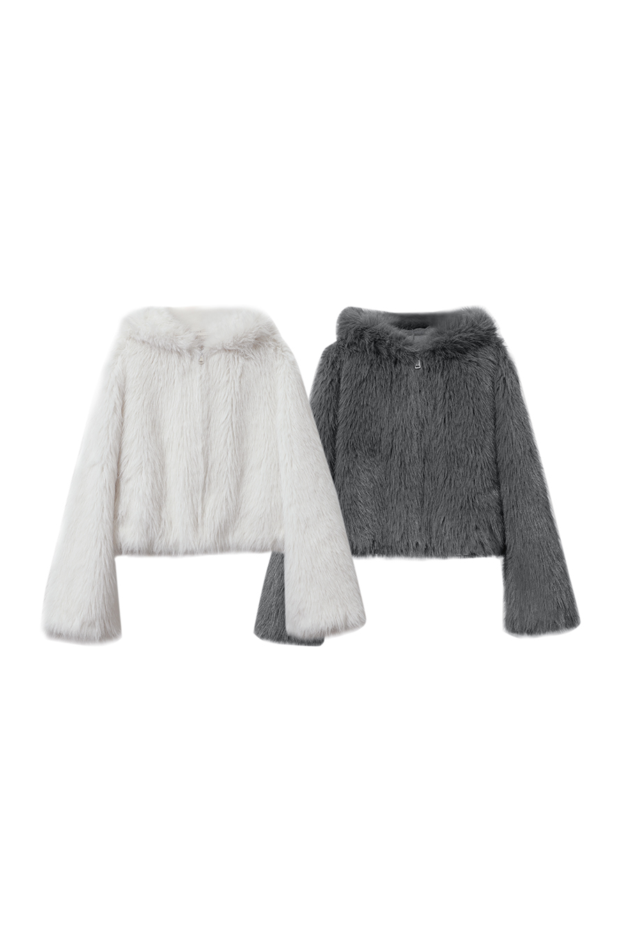 Luxury Warm Hooded Short Fur Coat|AMII-AMII.com