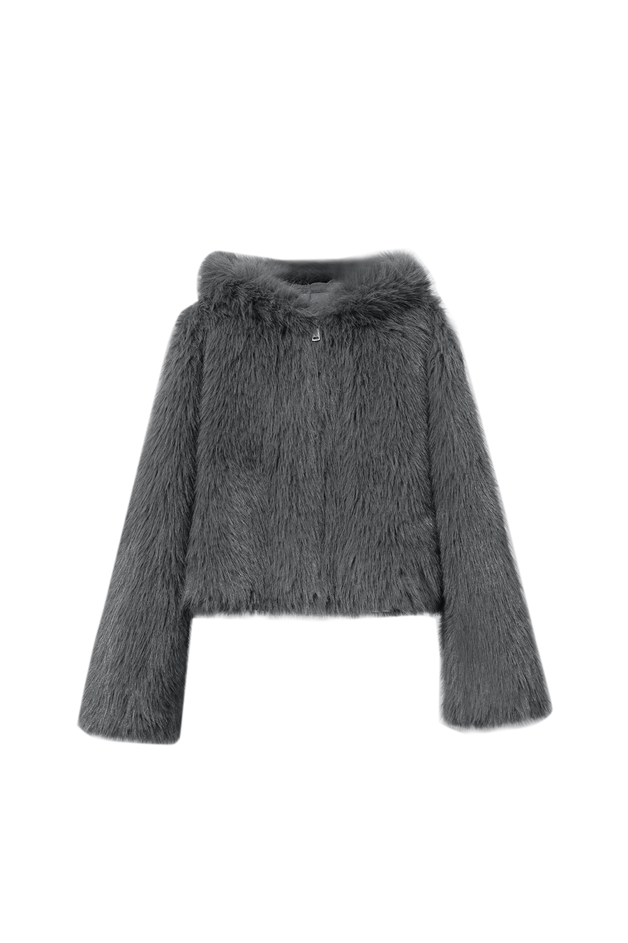 Luxury Warm Hooded Short Fur Coat|AMII-AMII.com