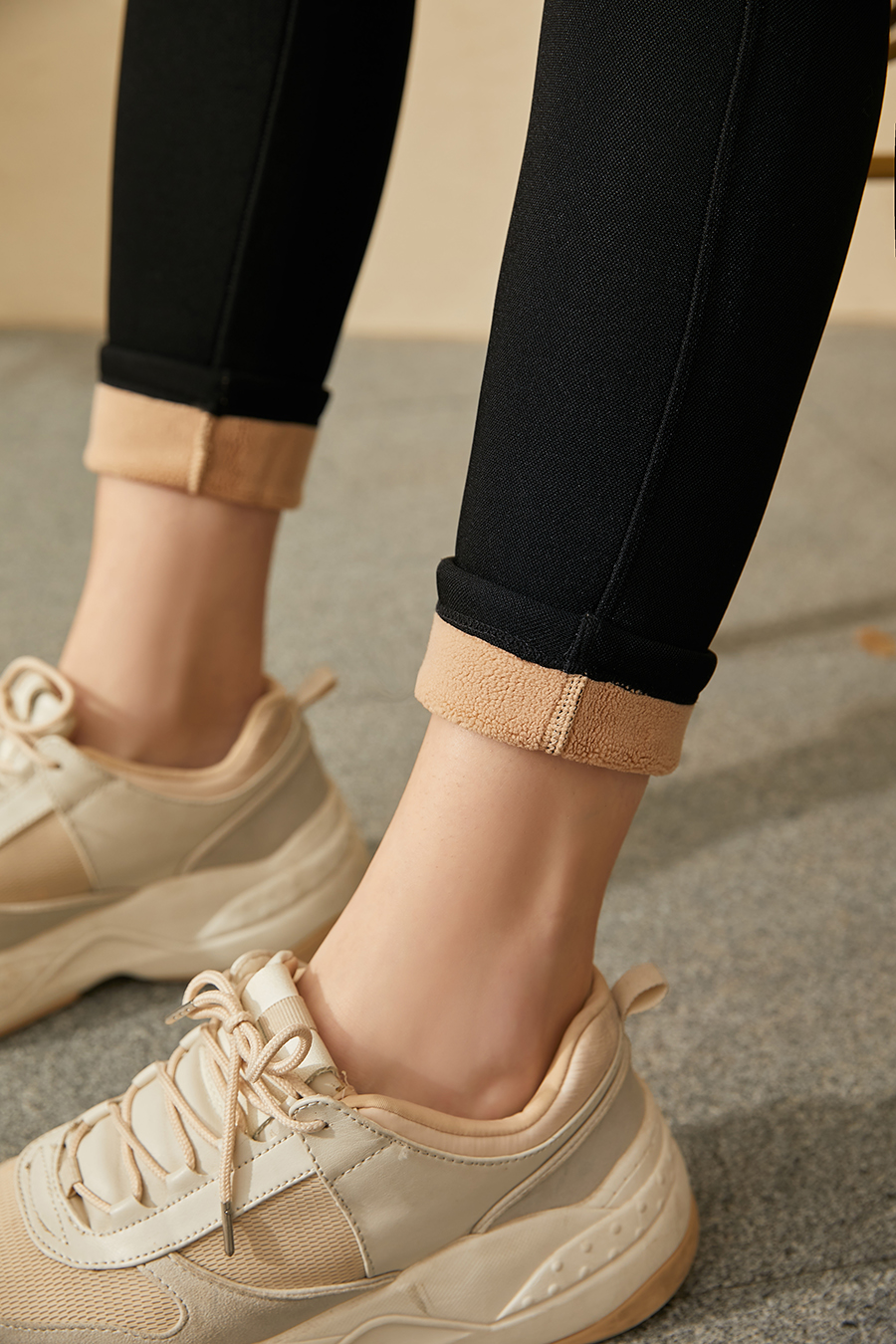 Ginger Care Fleece Leggings|AMII-AMII.com